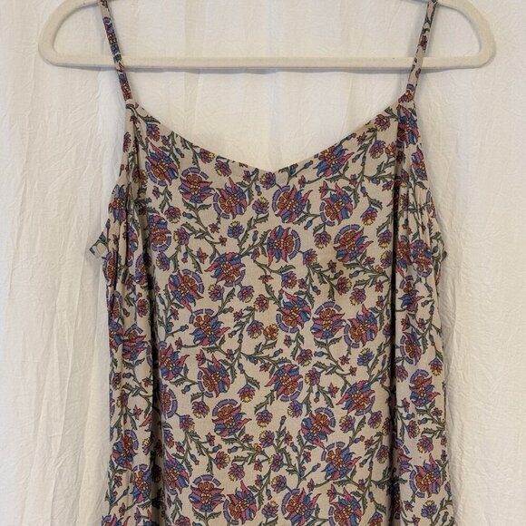 Vintage Old Navy Y2K Midi Dress Womens 10 Floral Boho Artsy Coquette - Picture 3 of 14